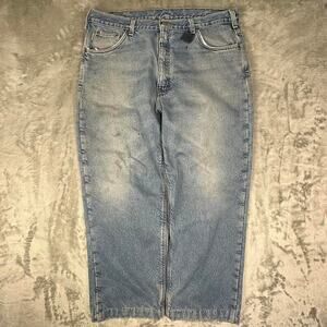 Distressed Vintage Carhartt Fleece Lined Denim Jeans Size 37
